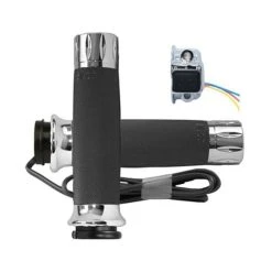 Avon Grips Custom Contour Rival Heated Grips Chrome