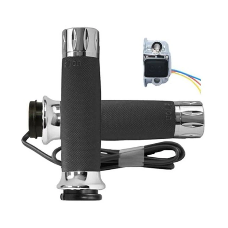 Avon Grips Custom Contour Rival Heated Grips Chrome 1 Avon Grips Custom Contour Rival Heated Grips Chrome