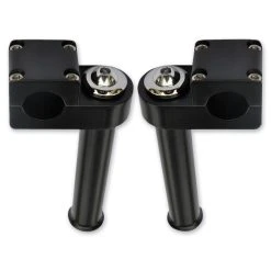 Wild 1 Black Pullback Risers For 1-1/4" Handlebars