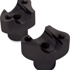 J&P Cycles Black Straight 1.7" Risers