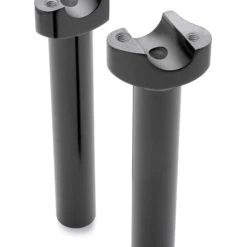 J&P Cycles Black Straight 8" Risers