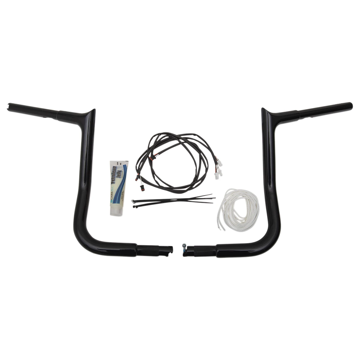 FBI Fat Baggers 1-1/4" Black EZ Install Pointed Top Handlebar Kit 1 FBI Fat Baggers 1-1/4" Black EZ Install Pointed Top Handlebar Kit