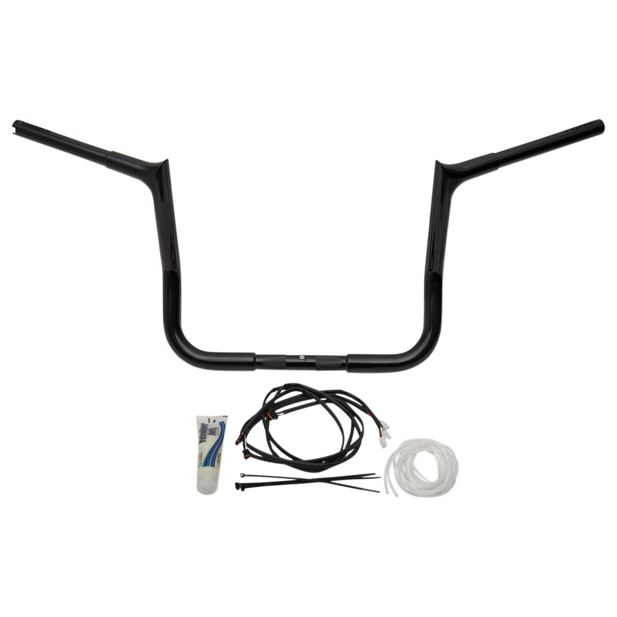 FBI Fat Baggers 1-1/4" Black EZ Install Pointed Top Handlebar Kit 2 FBI Fat Baggers 1-1/4" Black EZ Install Pointed Top Handlebar Kit - Image 2