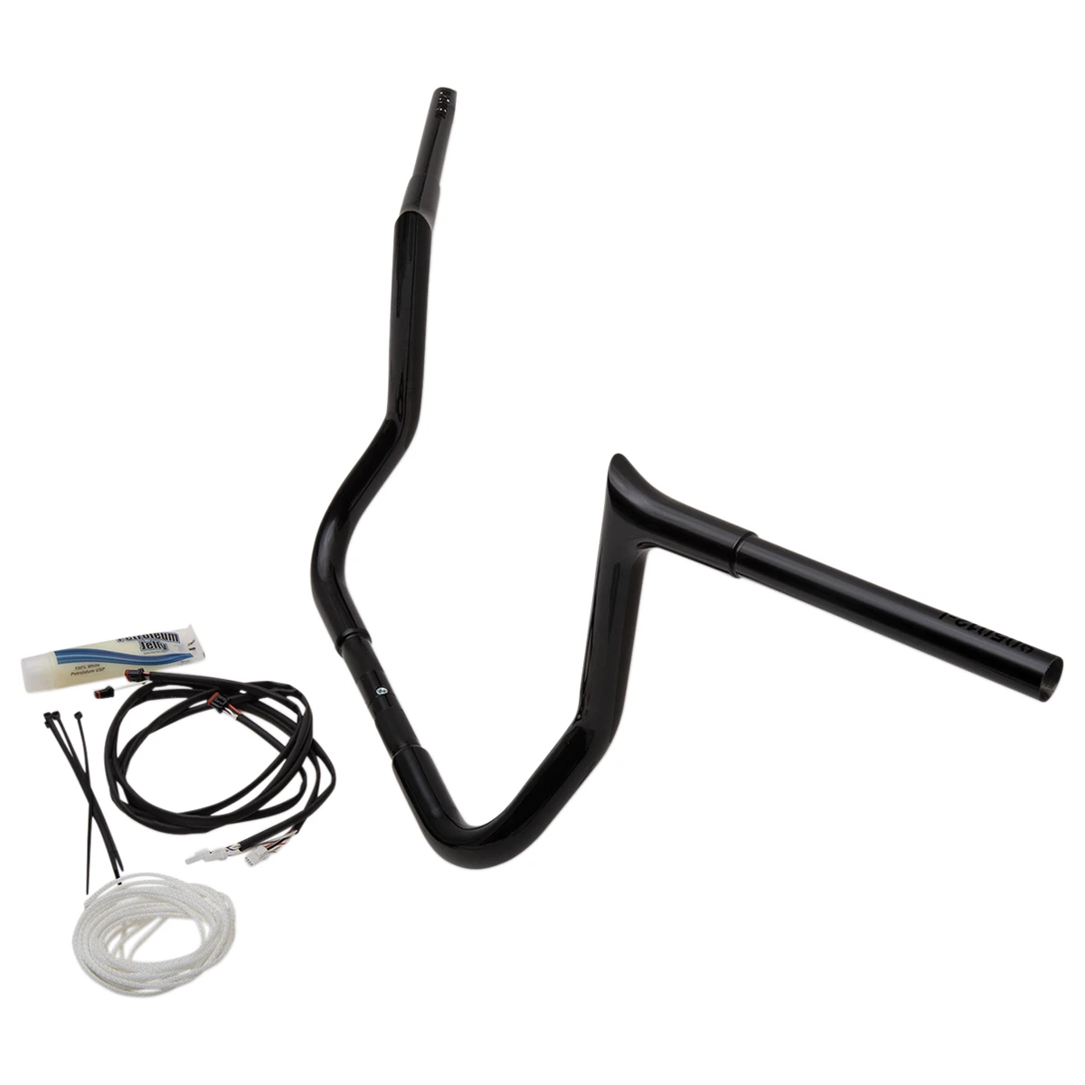 FBI Fat Baggers 1-1/4" Black EZ Install Pointed Top Handlebar Kit 3 FBI Fat Baggers 1-1/4" Black EZ Install Pointed Top Handlebar Kit - Image 3