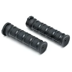 Kuryakyn Dillinger Satin Black Grips For Dual Cable Throttle