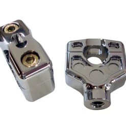 Joker Machine 2″ Dual Chrome Handlebar Clamp Assembly