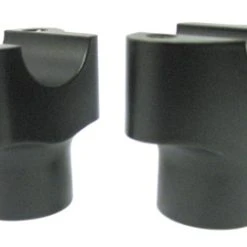Wild 1 Chubbys 1-1/4" Black Billet 1-1/2″ Riser Set