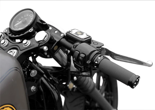 Roland Sands Design 1" Black 0" Clip-on 49mm Handlebar 1 Roland Sands Design 1" Black 0" Clip-on 49mm Handlebar