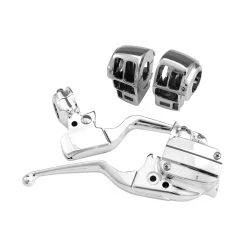 Biker's Choice Chrome Handlebar Control Kit Without Switches