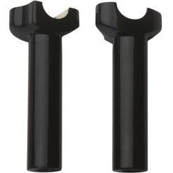 Milwaukee Twins Black Forged Aluminum 6-1/2″ Straight Risers For 1″ Bars