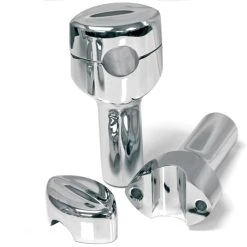 LA Choppers 4" Hefty Mohawk Chrome Risers