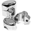 LA Choppers 1-1/2" Hefty Smooth Chrome Risers