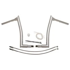 FBI Fat Baggers 1-1/2" Chrome EZ Install Pointed Top Handlebar Kit -Alloy Art Sales Shop 550 2906 C V3