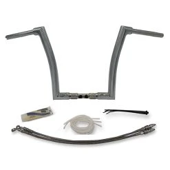 FBI Fat Baggers 1-1/2" Chrome EZ Install Flat Top Handlebar Kit