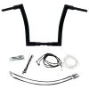FBI Fat Baggers 1-1/2" Black EZ Install Flat Top Handlebar Kit
