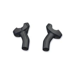 Milwaukee Twins Black Forged Aluminum 2-1/2" Pullback Risers For 1" Bars