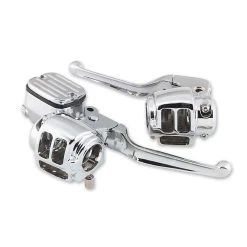 Biker's Choice Chrome Handlebar Control Kit Without Switches
