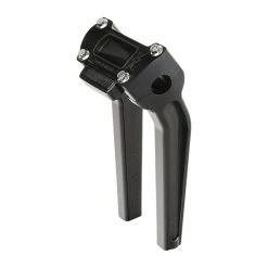 Thrashin Supply Company Riser With Gauge Cutout 9-1/2" Tall Black With Pull Back