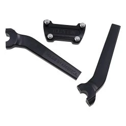 Thrashin Supply Company Riser 9-1/2" Tall Black With Pull Back