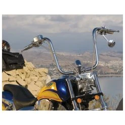 Baron Custom Accessories 1-1/4" Chrome 17" Kong Ape Hanger Handlebar